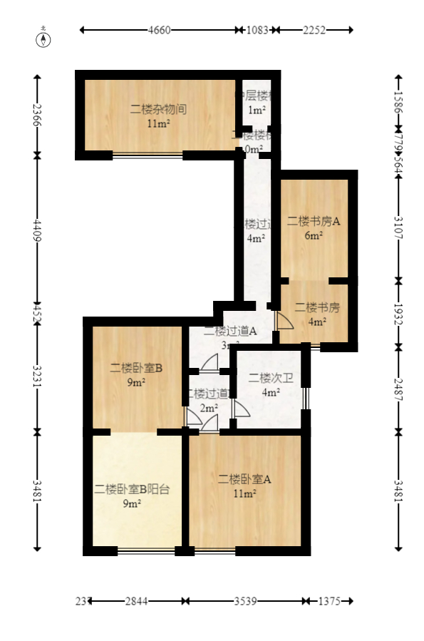 南国嘉苑 4室2厅2卫 125.0万 南国嘉苑 4室2厅2卫 125.0万户型图