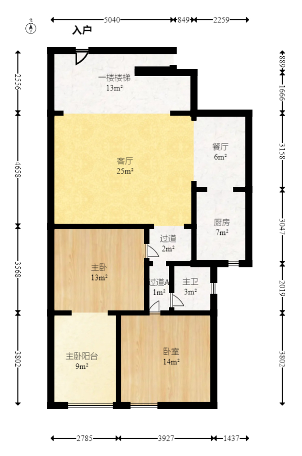 南国嘉苑 4室2厅2卫 125.0万 南国嘉苑 4室2厅2卫 125.0万户型图