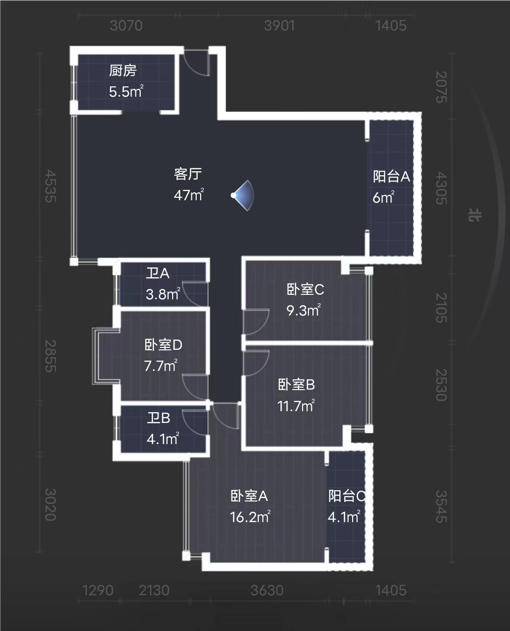 香江豪苑  4室2厅2卫   72.00万