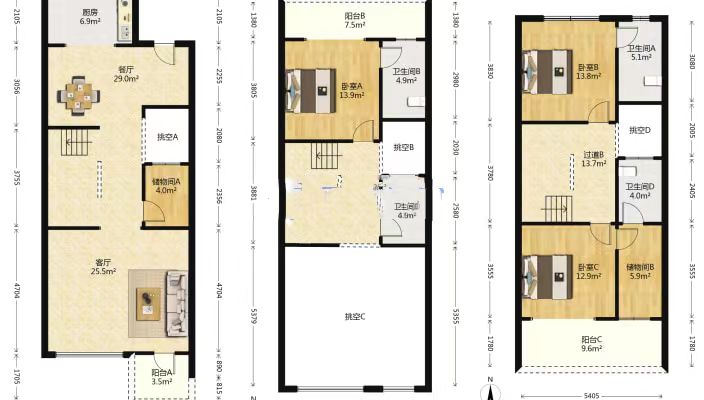 华晨御园 7室2厅5卫 450.0万 华晨御园 7室2厅5卫 450.0万室内图