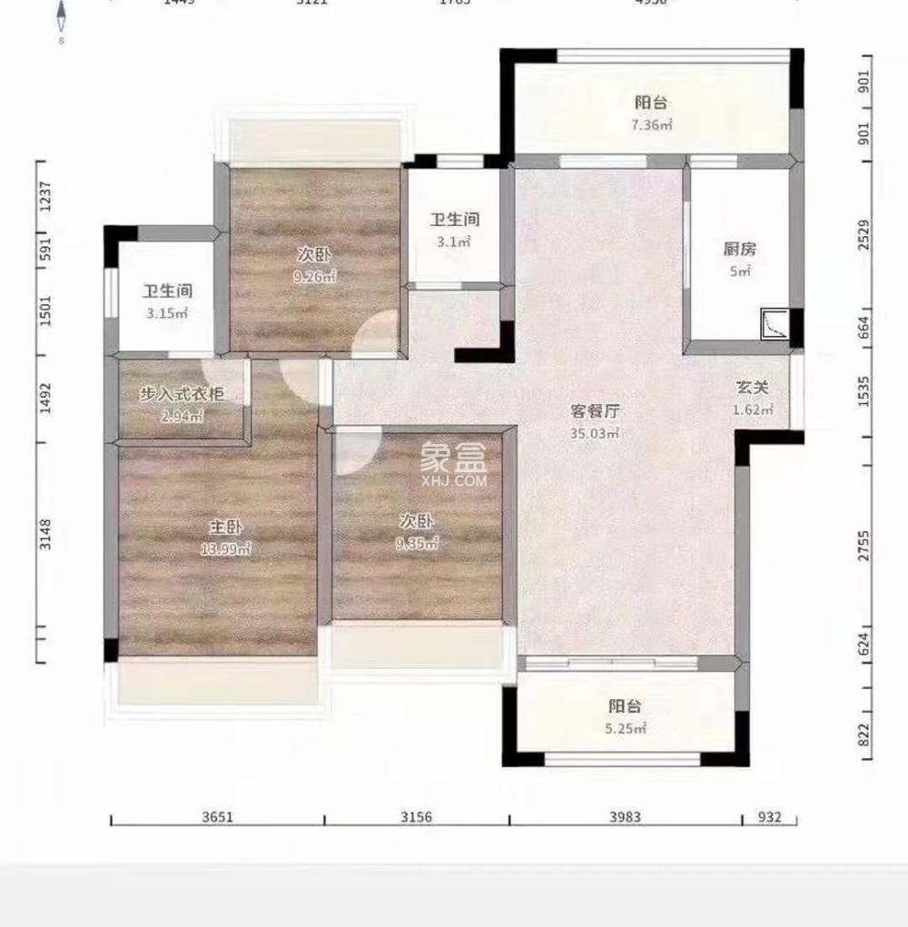 蓝溪谷 3室2厅2卫 69.8万 蓝溪谷 3室2厅2卫 69.8万室内图