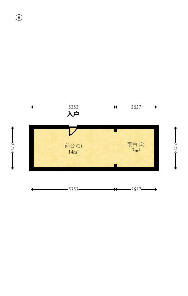 达美D6区  1室1厅1卫   50.00万室内图1