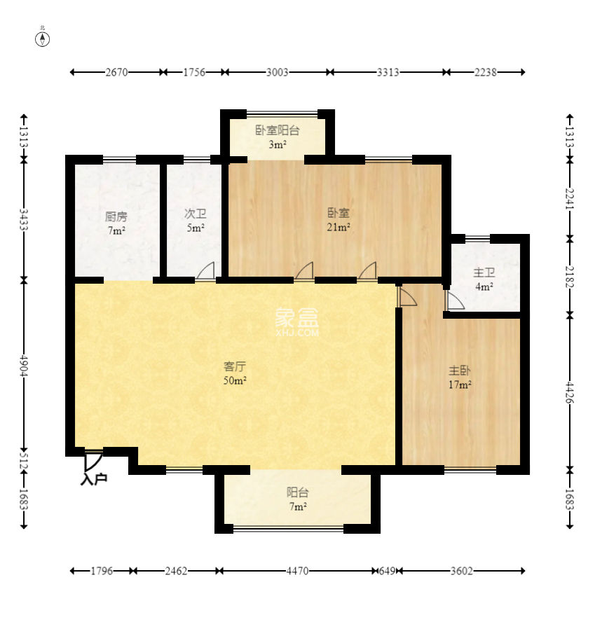 长房白沙湾  3室2厅2卫   145.00万