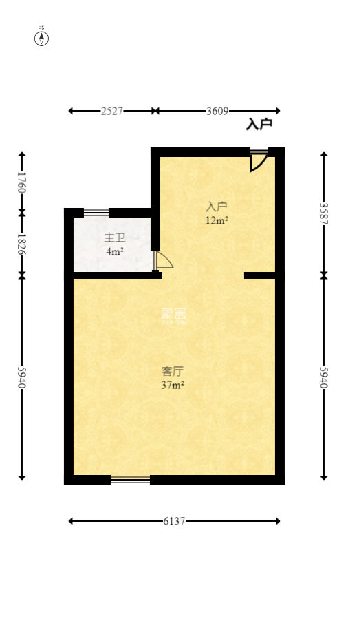 日出东方  2室1厅1卫   58.00万