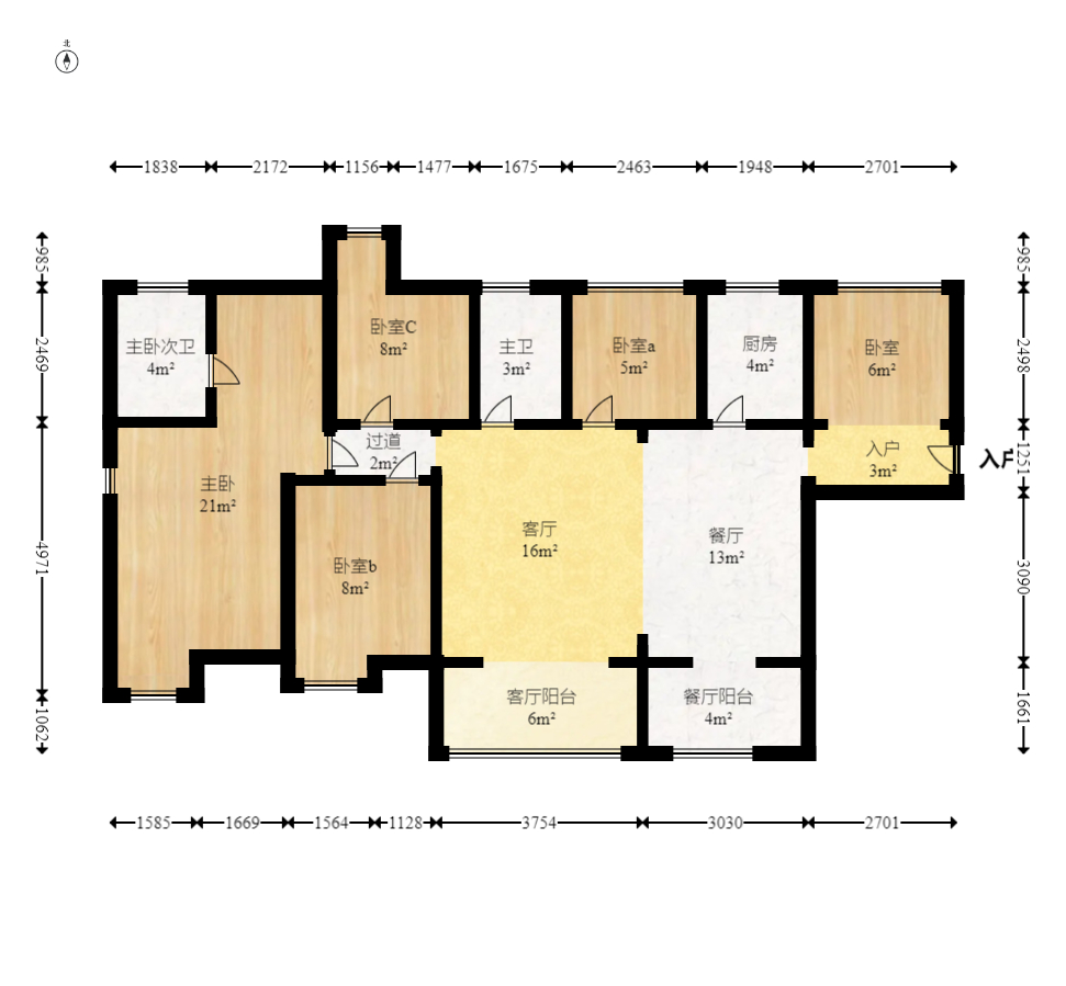 盛地尊域 5室2厅2卫 68.0万 盛地尊域 5室2厅2卫 68.0万户型图