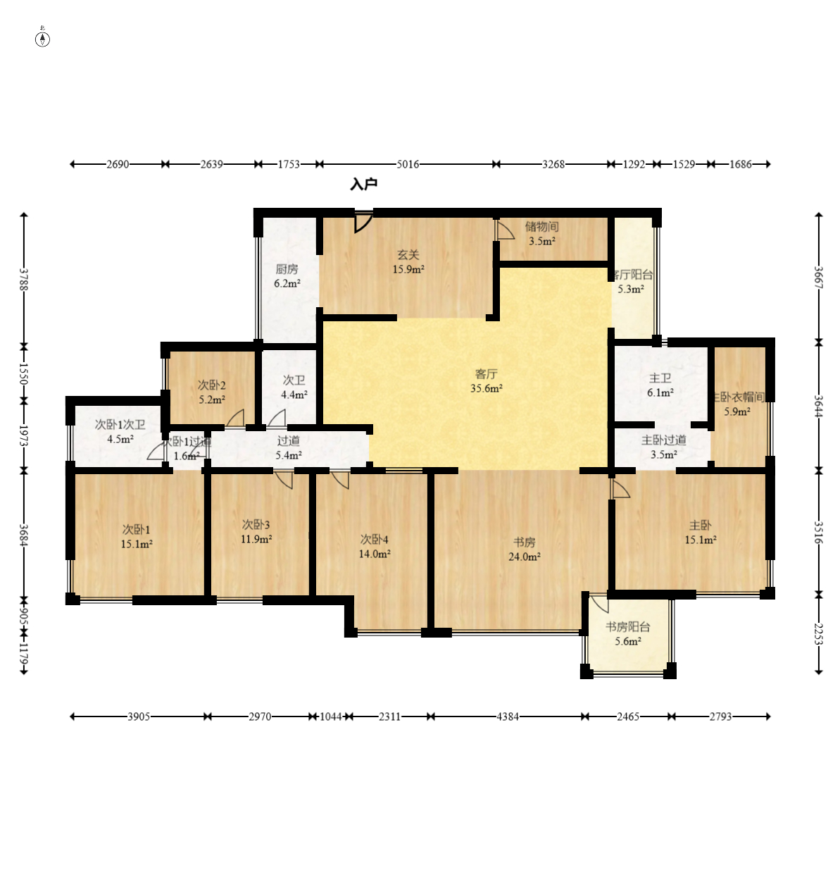景秀江山  6室2厅3卫    260.0万 景秀江山  6室2厅3卫    260.0万户型图