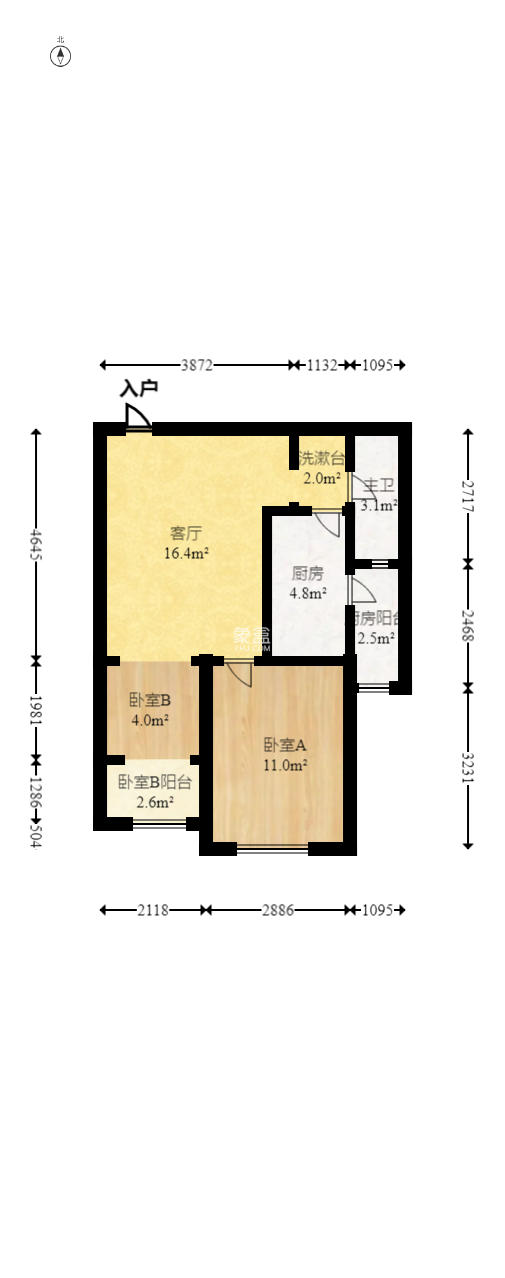 绿地公馆(绿地名邸) 1室1厅1卫 67.00万 绿地公馆(绿地名邸) 1室1厅1卫 67.00万户型图