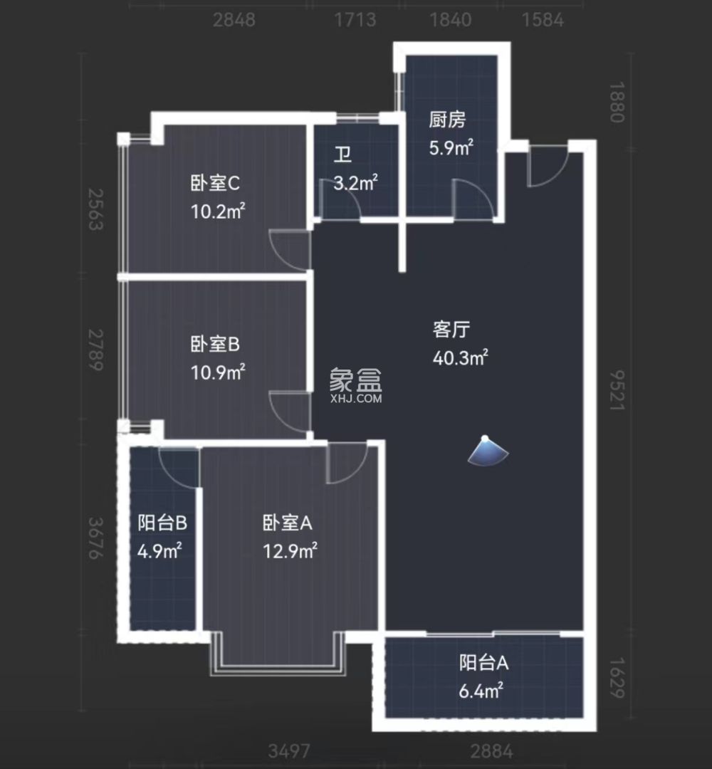 经世龙城  3室2厅1卫    66.0万