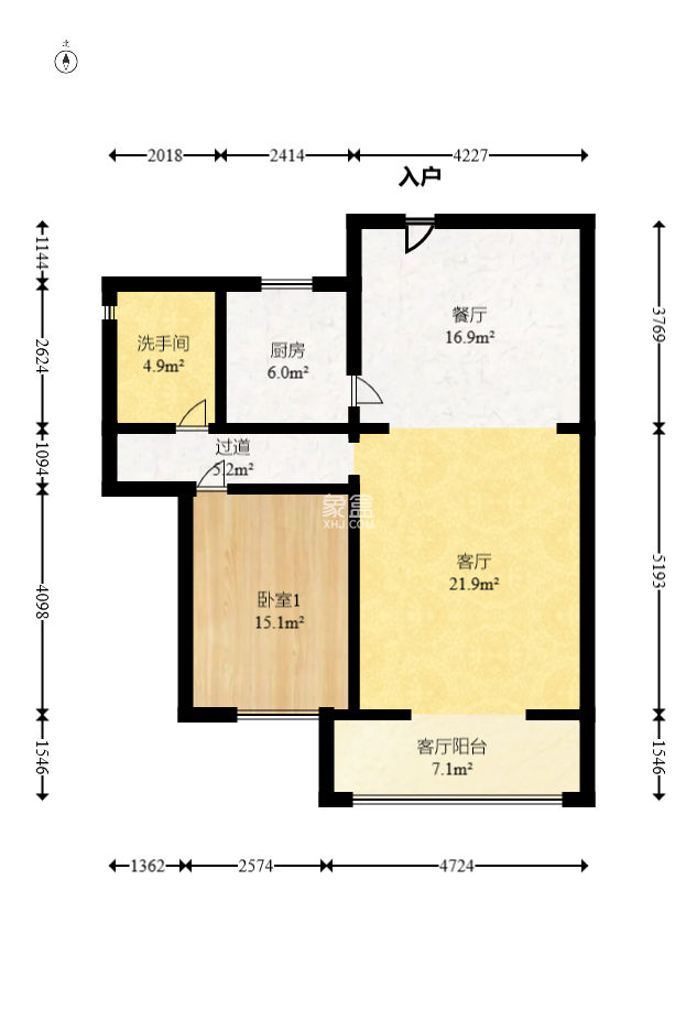 东上一品  3室2厅1卫   90.00万