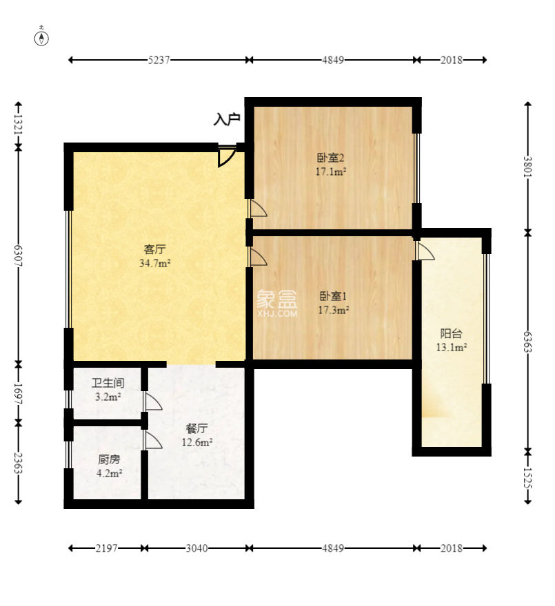 群芳园  3室1厅1卫   61.00万