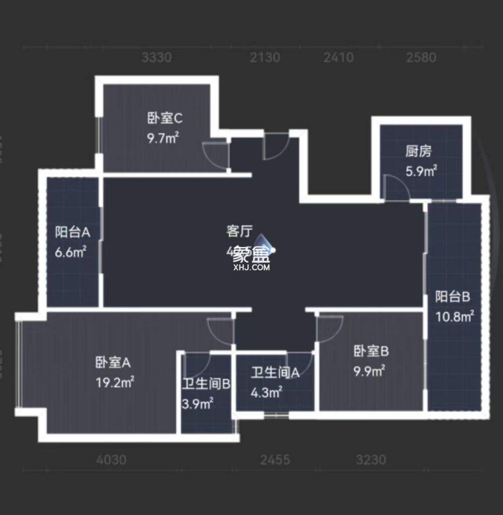 奥园养生城  4室2厅2卫    99.0万