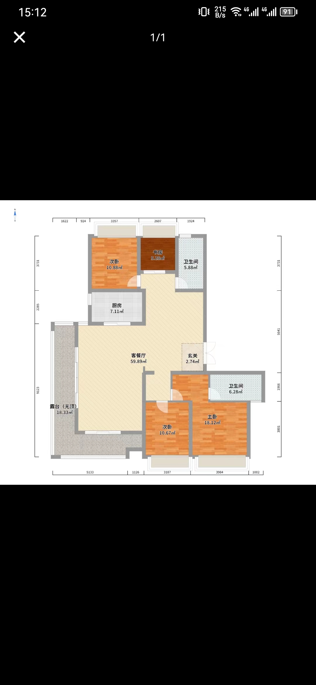水木阳光里 4室2厅2卫 92.0万 水木阳光里 4室2厅2卫 92.0万室内图