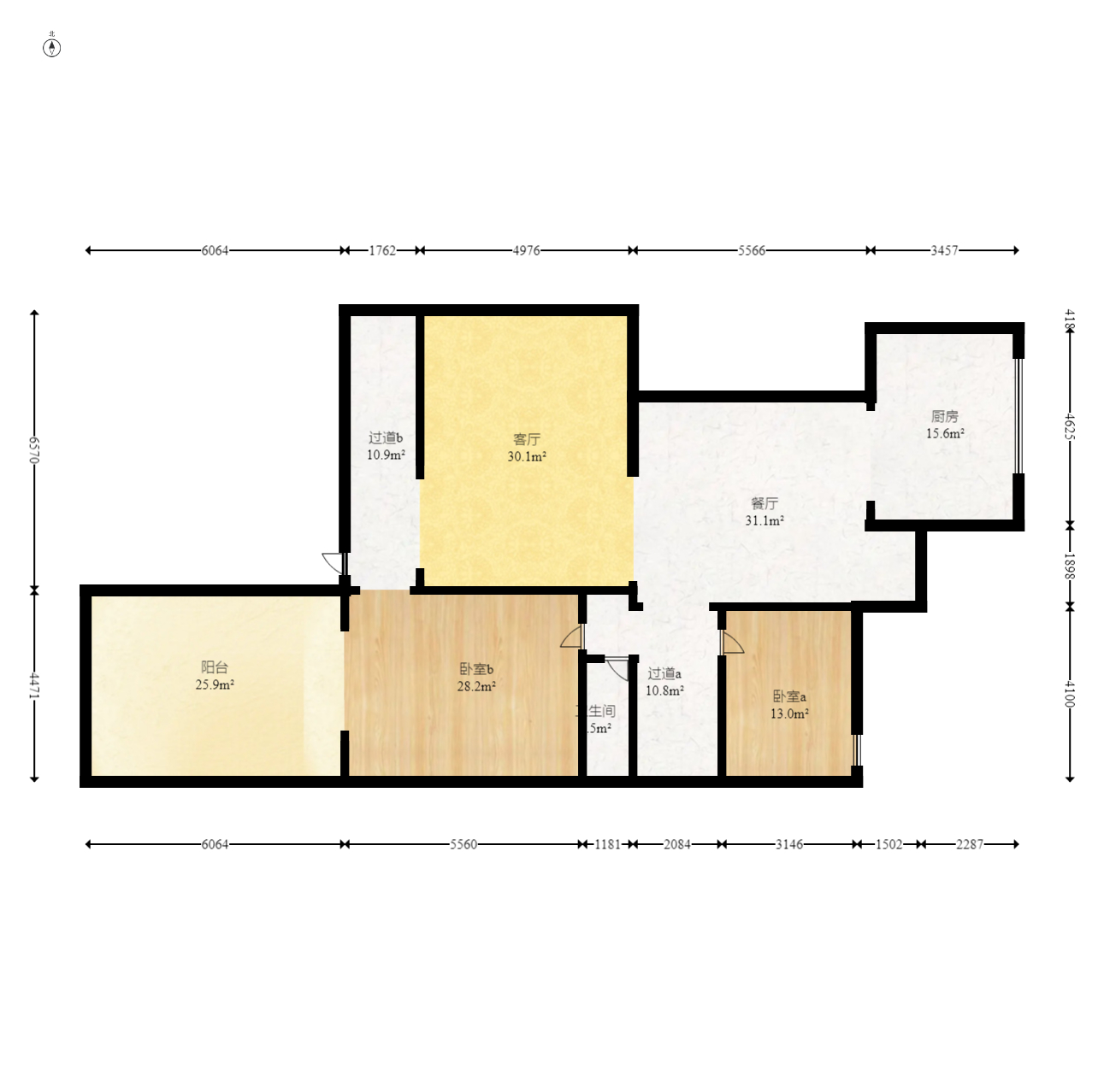 歐萊雅郡  5室3廳3衛(wèi)    275.0萬(wàn)室內(nèi)圖1