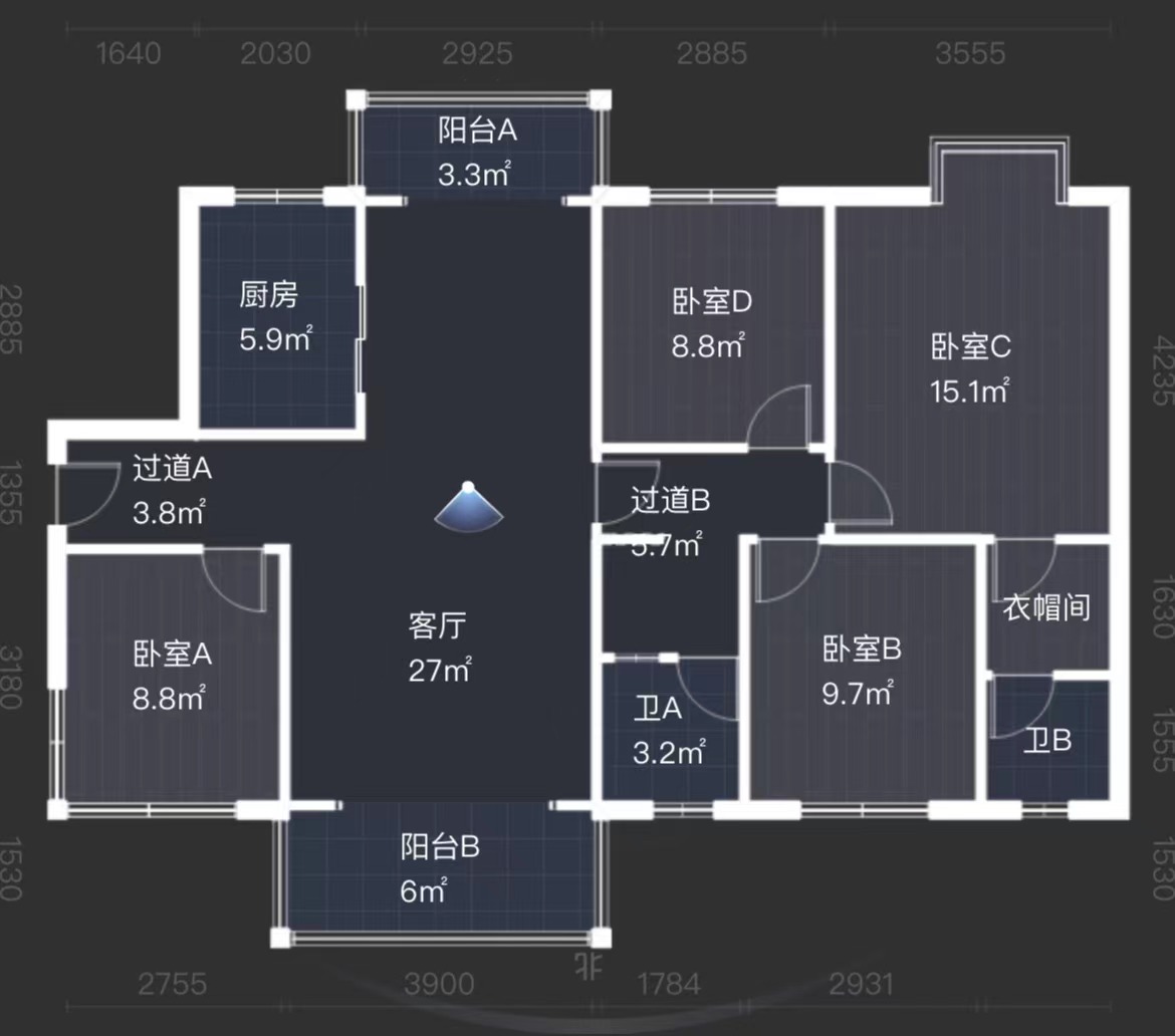中建江湾壹号  4室2厅2卫   83.00万