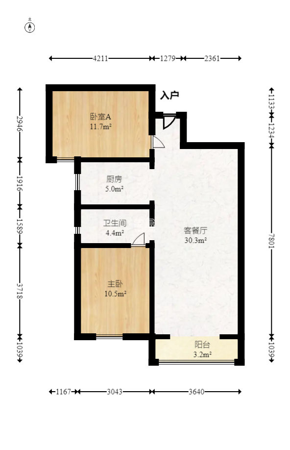 联美品格  2室2厅1卫   67.00万