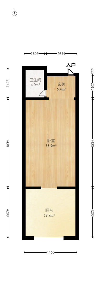 新时代广场  3室2厅1卫   48.00万室内图1