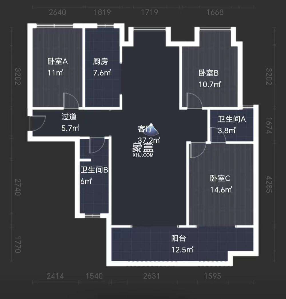 玫瑰御园  3室2厅2卫   68.00万