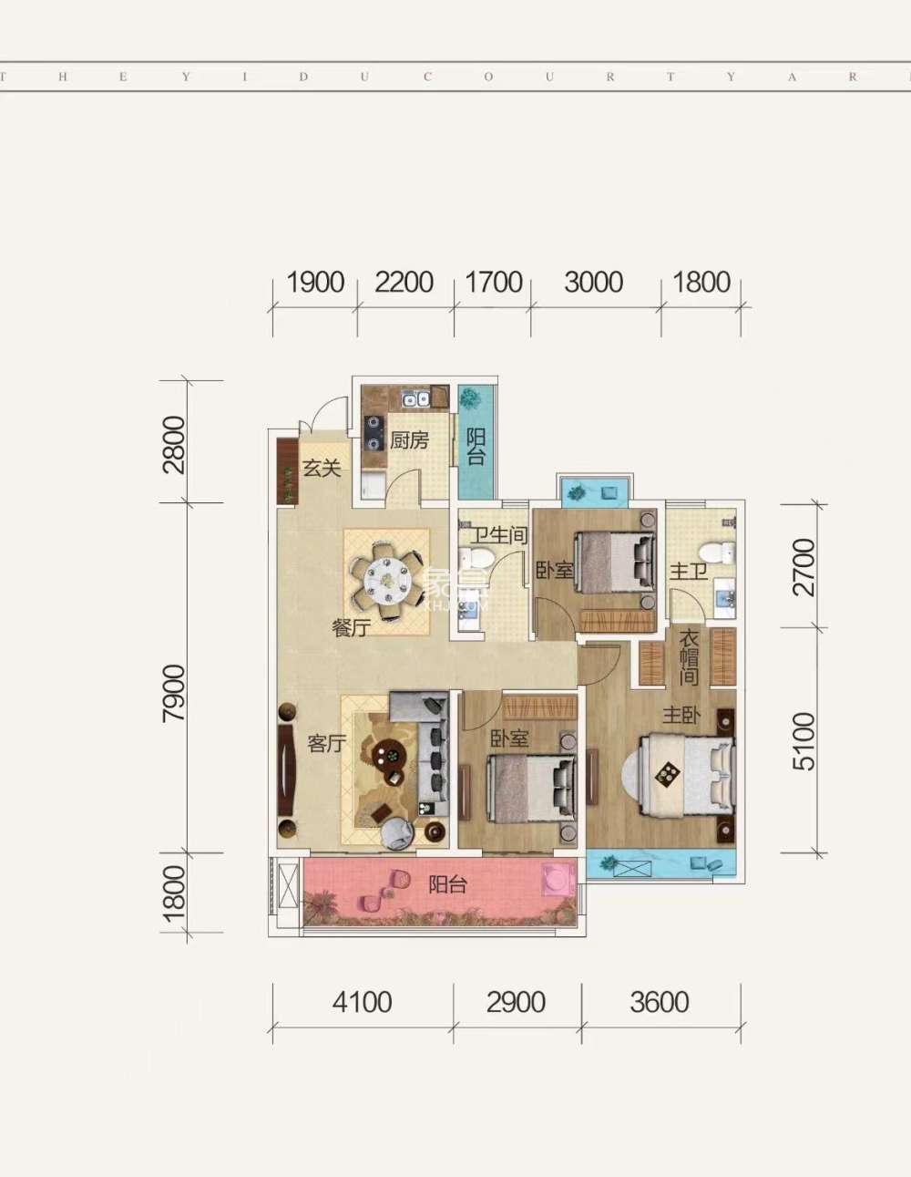 亿都澜庭 3室2厅1卫 59.80万 亿都澜庭 3室2厅1卫 59.80万室内图