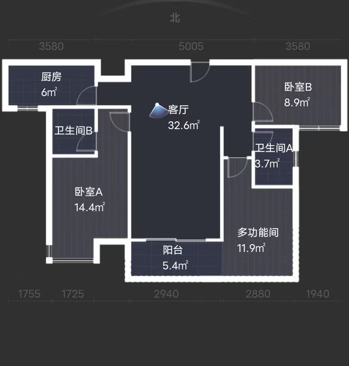 中建江湾壹号  3室2厅0卫   68.00万