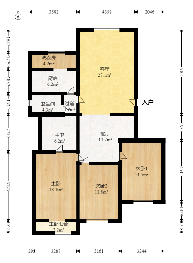阳光丽景  3室2厅2卫    79.8万 阳光丽景  3室2厅2卫    79.8万户型图
