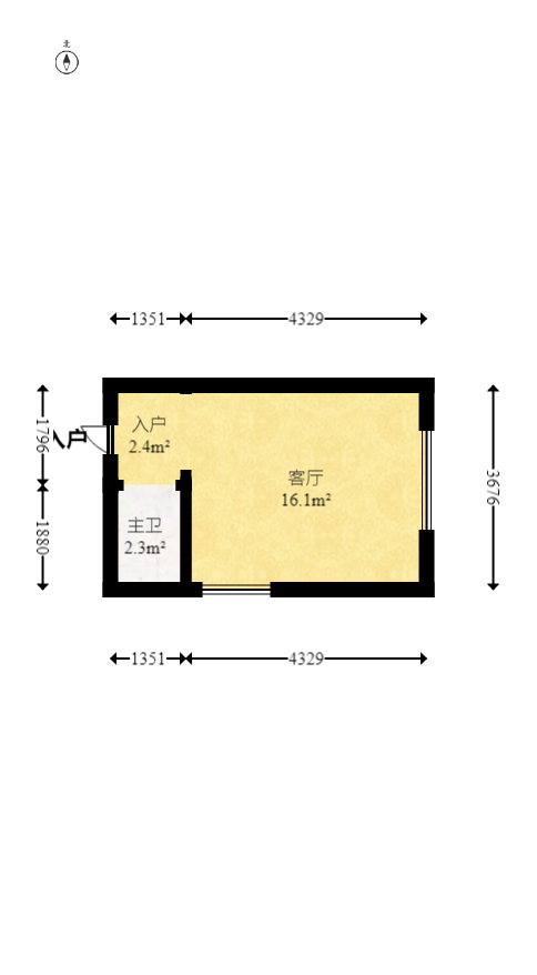 星沙二区  45室0厅45卫   450.00万室内图1