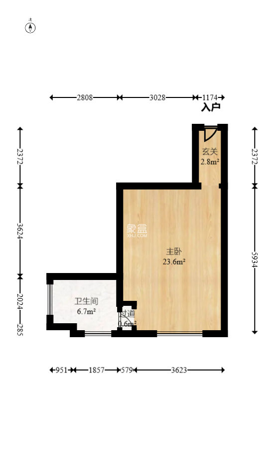 奥克斯缔壹城  1室1厅1卫    26.8万