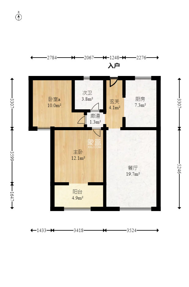 中國鐵建梅溪青秀一期 2室2廳1衛 92.00萬