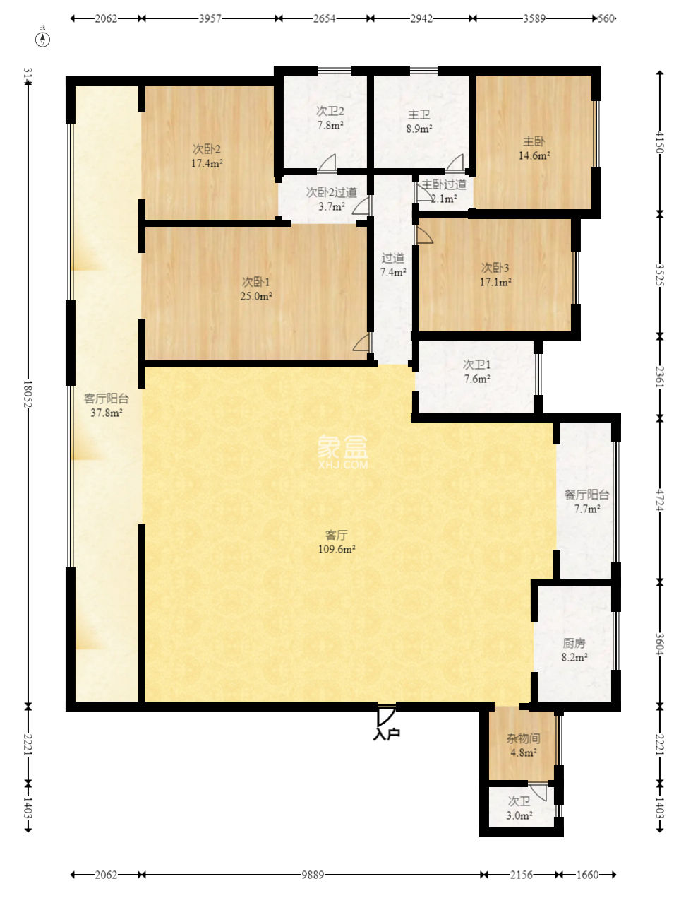 中建江山壹号  5室2厅4卫   590.00万