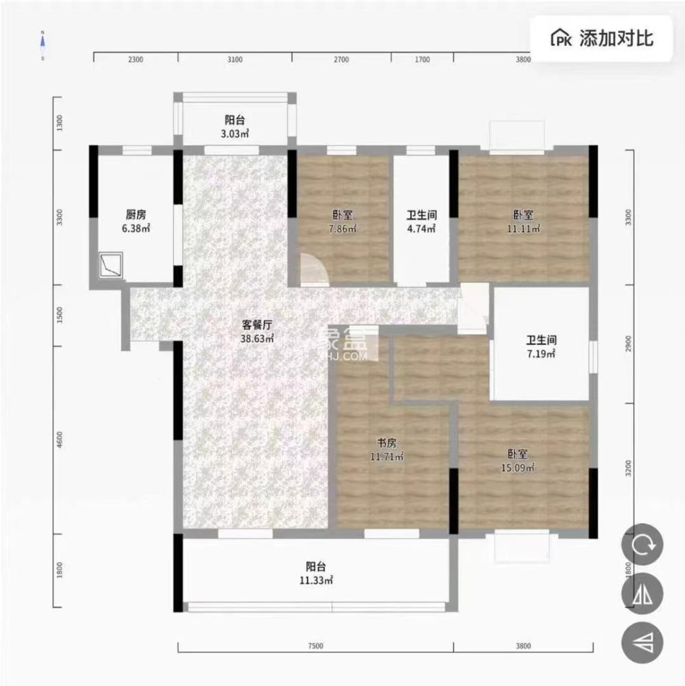 青龙湾（中央小镇）  4室2厅1卫   56.80万