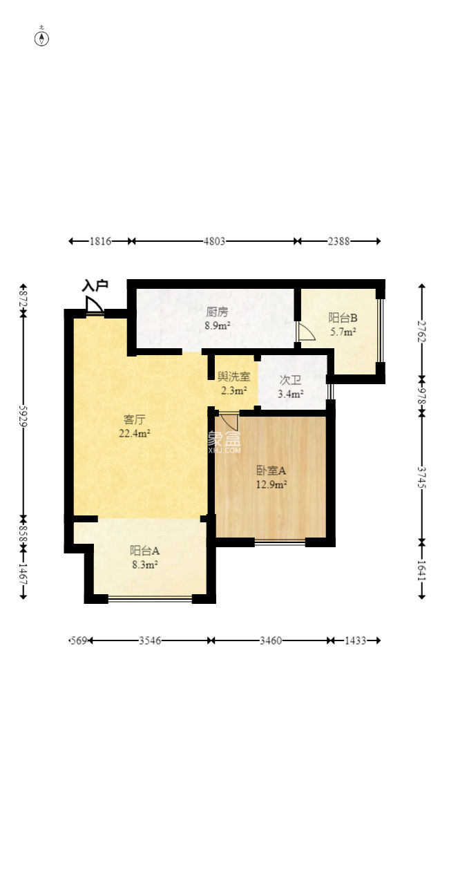 满庭芳小区  2室1厅1卫    63.0万