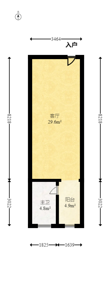 中建芙蓉嘉苑  1室1厅1卫   28.00万室内图1