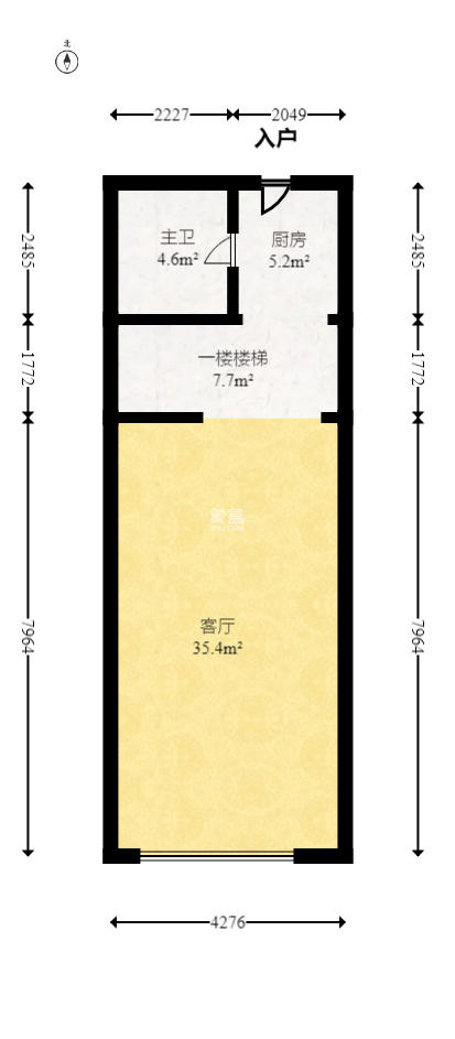 中茂城金科时代中心精装好房保养好出售室内图1