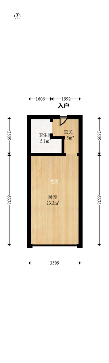豪菲斯國際公寓（繽紛一季）  1室1廳1衛(wèi)   29.00萬