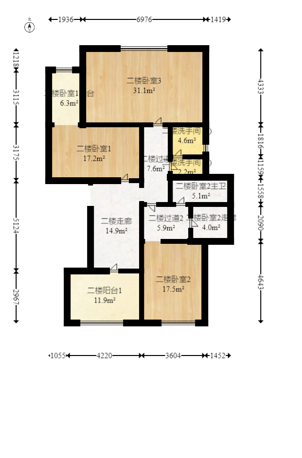 华银园  6室3厅3卫   225.00万室内图1