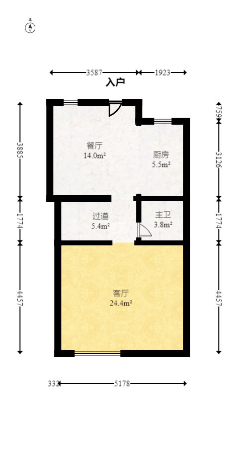 保利城（中航城国际社区、郡原美村）  4室2厅1卫   218.00万