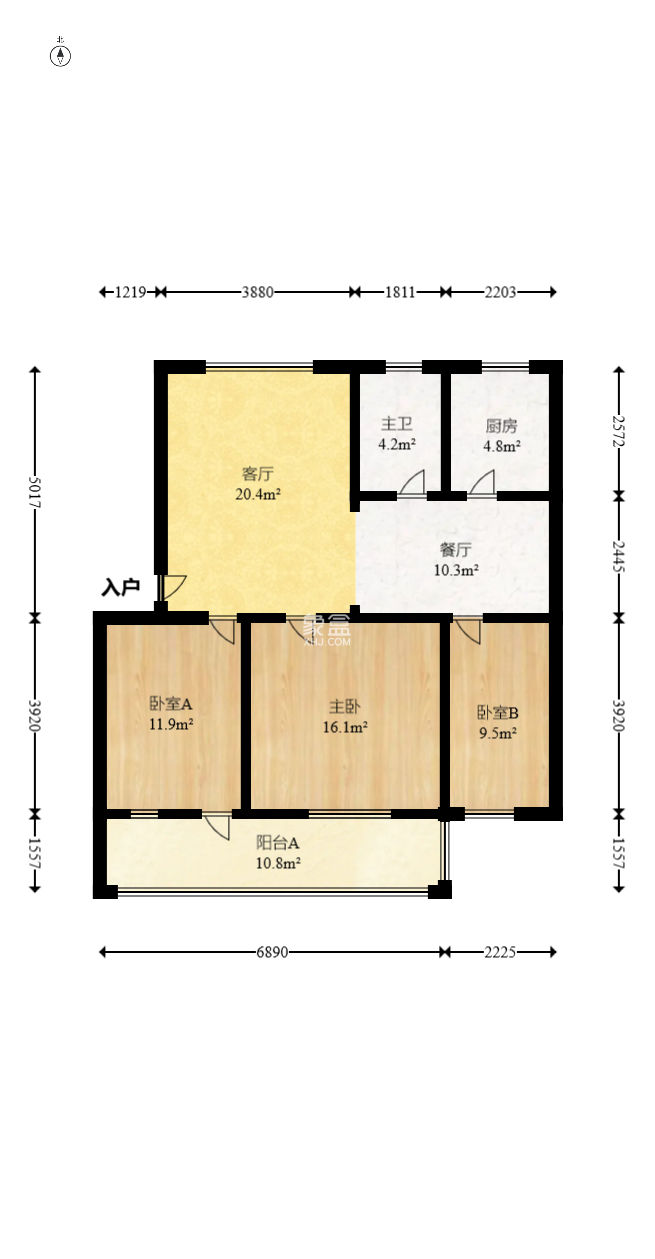 雨花區(qū)教師村  3室2廳1衛(wèi)   72.80萬(wàn)