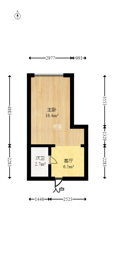 白沙晶城  1室0厅1卫   36.00万
