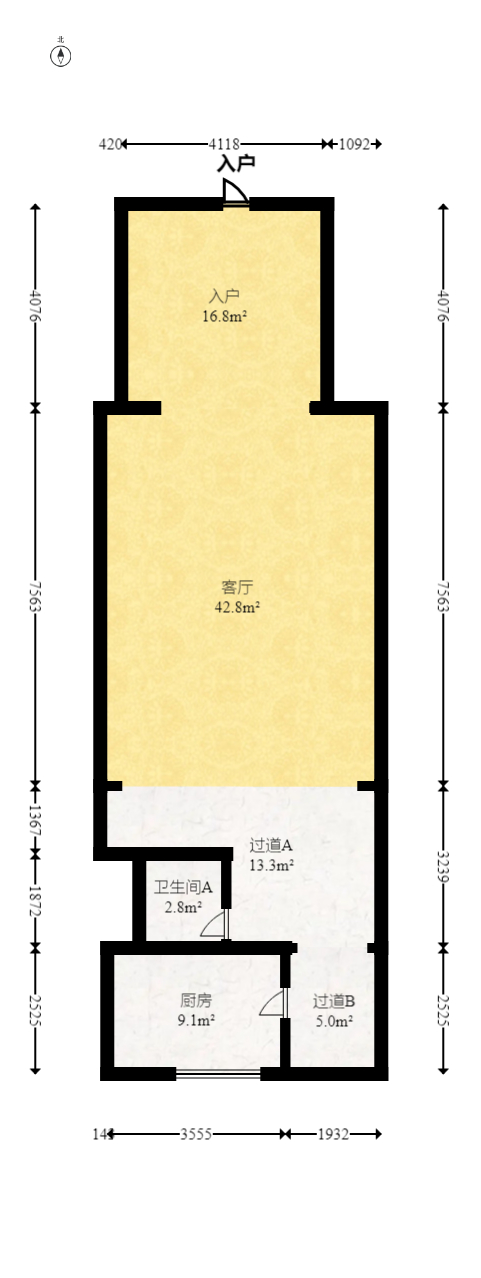 盈峰翠邸  5室2厅3卫   210.00万室内图1