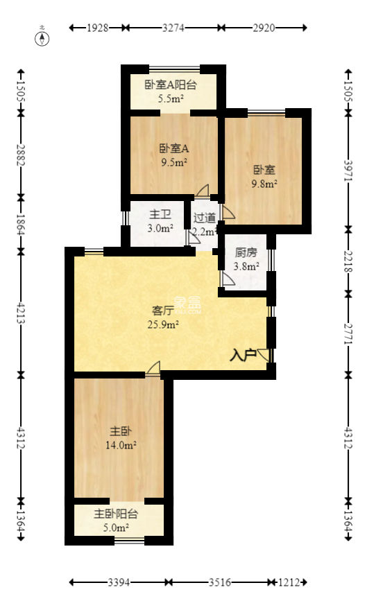 层上观邸  3室1厅1卫   78.00万