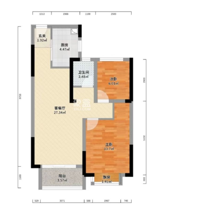 春藤小镇 2室2厅1卫 73.0万 春藤小镇 2室2厅1卫 73.0万室内图