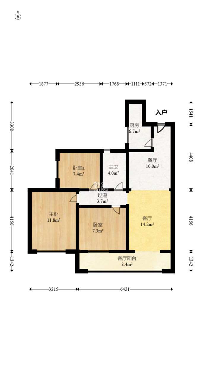和悦城(蟠龙景苑) 3室2厅 75.78万