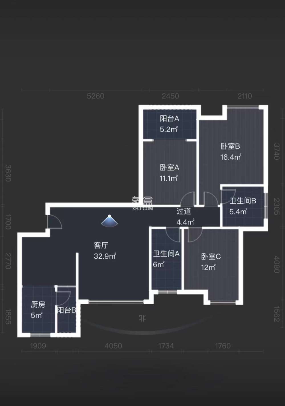 西郡佳园  3室2厅2卫    64.0万