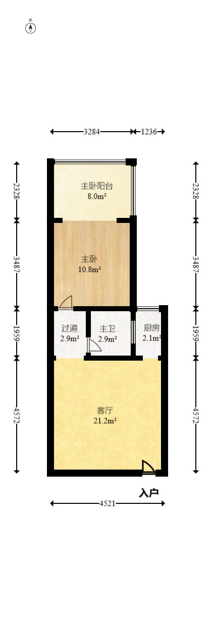 君悦紫园  1室1厅1卫   62.50万