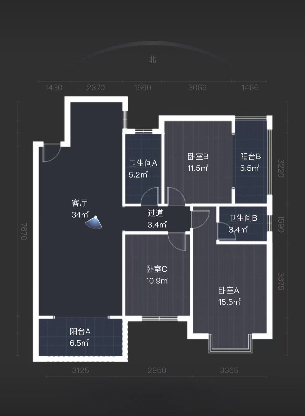 西郡佳园  3室2厅2卫   73.00万