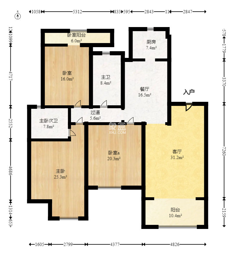 山水灣  3室2廳1衛(wèi)   108.00萬