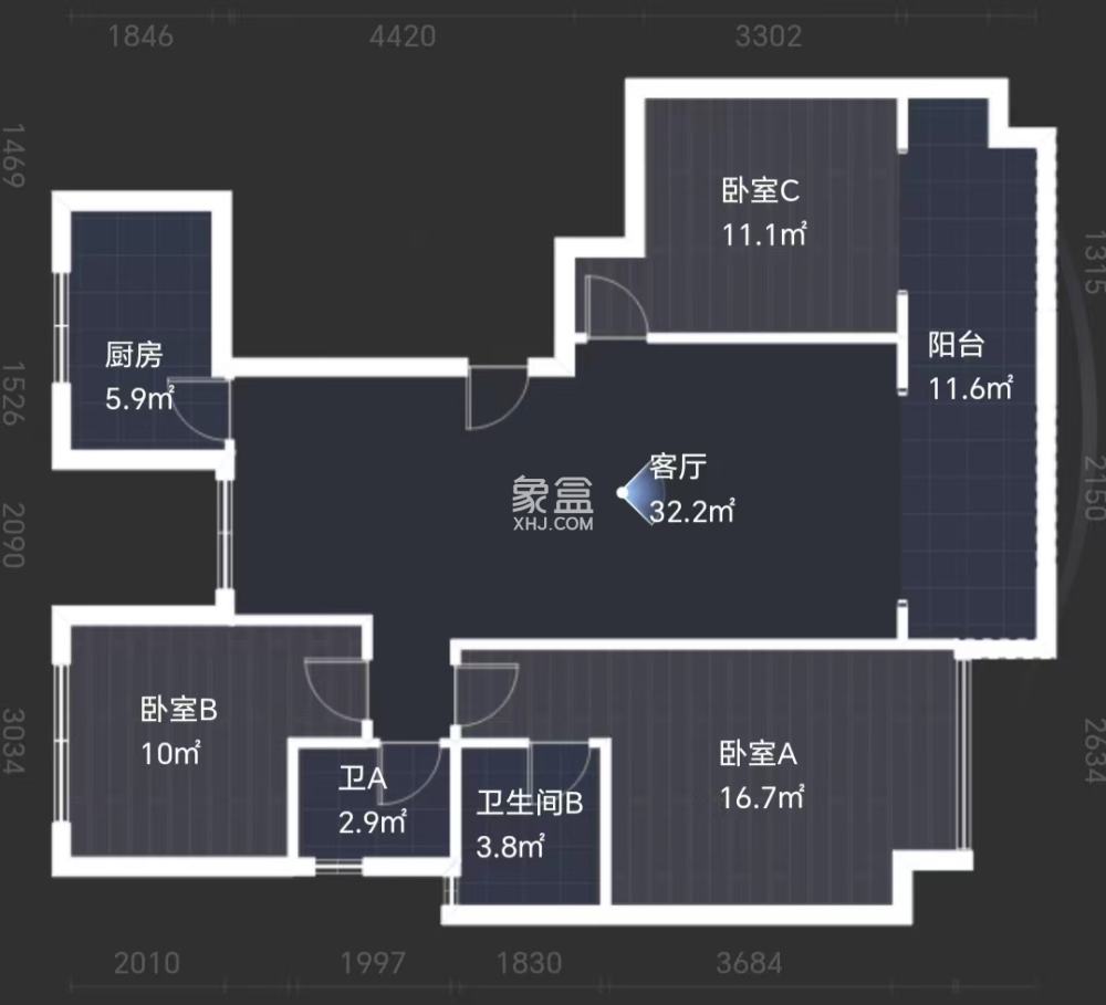 玫瑰御园  3室2厅2卫   69.80万