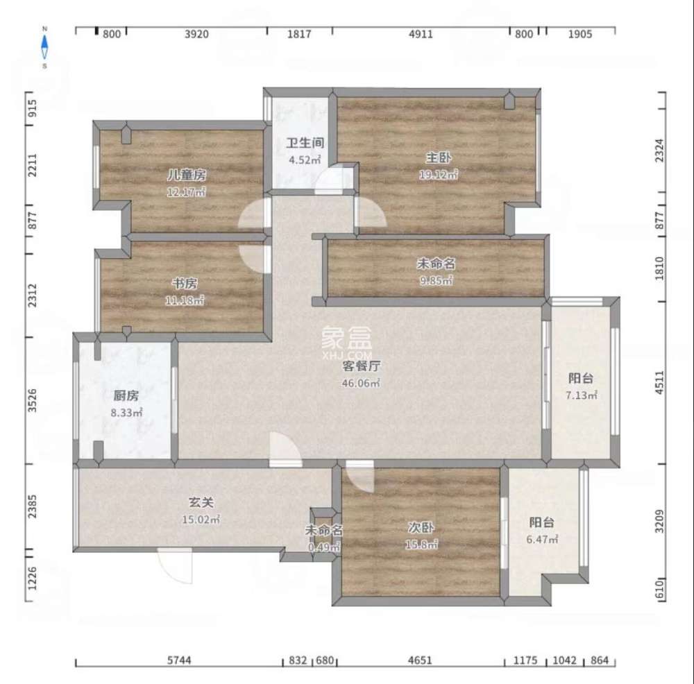 佳兆业金域天下一期 4室2厅1卫 75.0万 佳兆业金域天下一期 4室2厅1卫 75.0万室内图