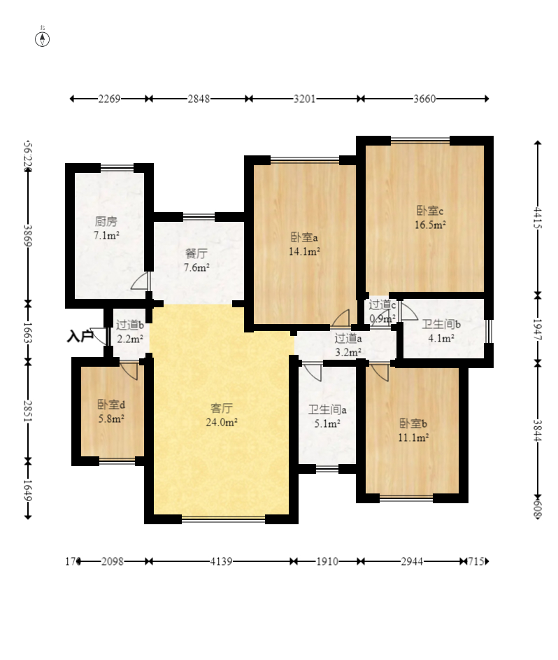 博长山水香颐  4室2厅2卫    93.8万 博长山水香颐  4室2厅2卫    93.8万户型图