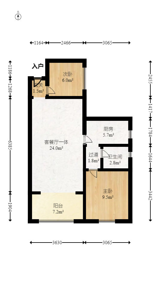 金富星城  2室2厅1卫   42.80万