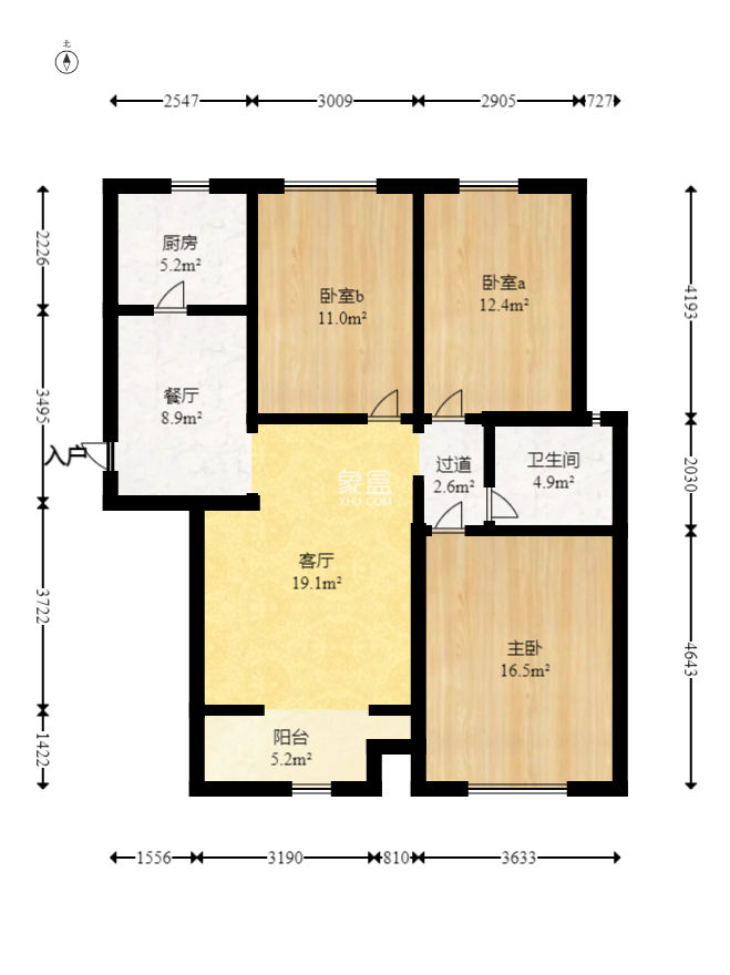 新城國(guó)際花都  3室2廳1衛(wèi)   78.00萬(wàn)